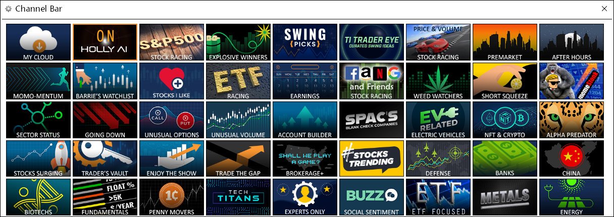 trade ideas review channel bar