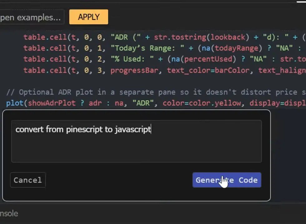 Translate Pine Script Into JavaScript