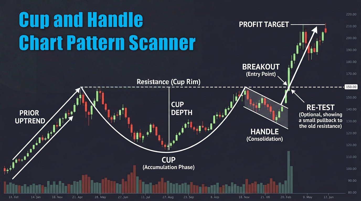 cup and handle chart pattern Scanner